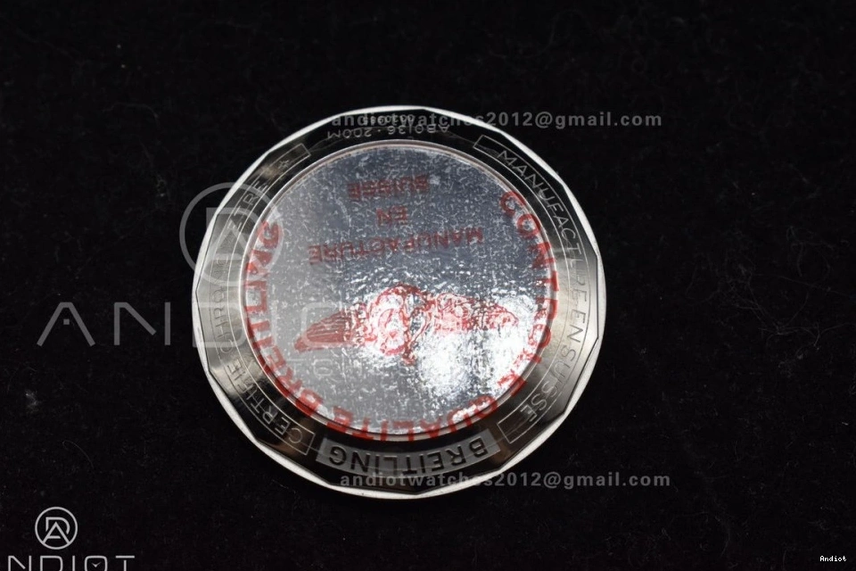 Bracelet SS 44mm Best B01 SS Dial A7750 BLSF Edition Black on 1:1 Chronomat 1123